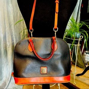 Dooney & Bourke pebble leather zip satchel